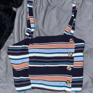 Multicolored women’s crop top